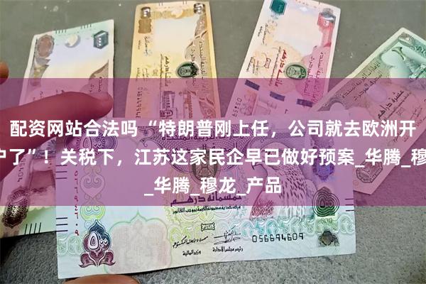 配资网站合法吗 “特朗普刚上任，公司就去欧洲开发新客户了”！关税下，江苏这家民企早已做好预案_华腾_穆龙_产品