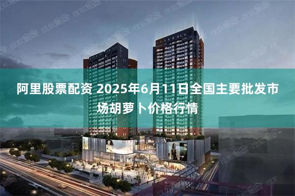 阿里股票配资 2025年6月11日全国主要批发市场胡萝卜价格行情
