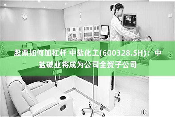 股票如何加杠杆 中盐化工(600328.SH)：中盐碱业将成为公司全资子公司