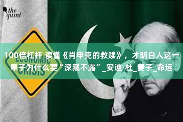 100倍杠杆 读懂《肖申克的救赎》，才明白人这一辈子为什么要“深藏不露”_安迪·杜_妻子_命运