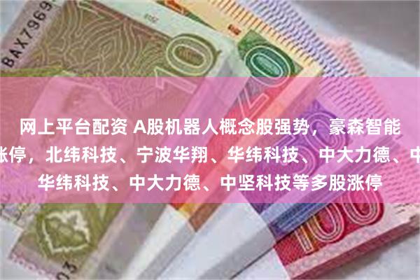 网上平台配资 A股机器人概念股强势，豪森智能、国瑞科技20CM涨停，北纬科技、宁波华翔、华纬科技、中大力德、中坚科技等多股涨停